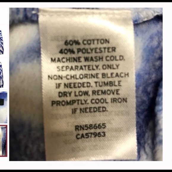 Halogen Blue neon tie dye size 1X - Picture 9 of 9